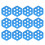Tractions Pad Surfboards Hexagonal Paddles Board Deck Pad-Blue 1