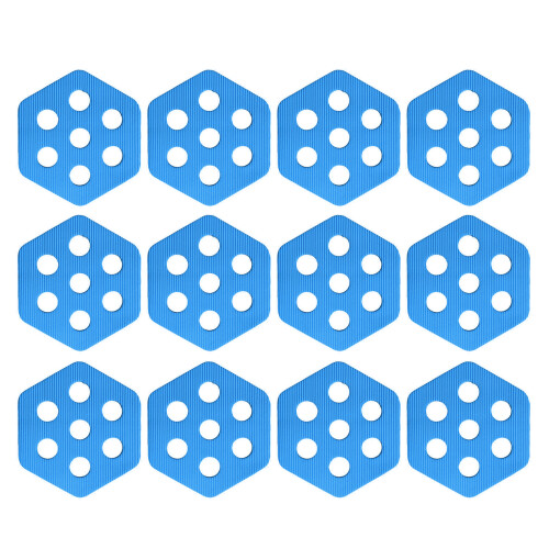 Tractions Pad Surfboards Hexagonal Paddles Board Deck Pad-Blue