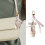 Charming Ballet Shoe Charm Keychain Fabric Material Versatile 2