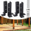 4Pcs Adjustable Deck Post Anchor Base Brackets Fence for Pergola Fence Railing Mailbox Pavilion Garden Tool 3