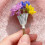 Broche en forme de Bouquet à la mode avec fleurs-Couleur or 6