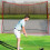 Large 10x7 Feet Portable Golf Practice Net With Solid-Black 7