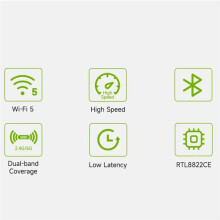 AW-CB375NF Dual-Band Wireless Network Card,2.4G/5GHz Dual-Band WiFi Card,RTL8822CE-CG Core,Bluetooth5.0,Supports BLE NX