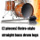 Double Old Fashioned Metal Drum Support Legs Compatible-30cm 3