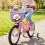 Soft Rope Woven Bicycles Basket Detachable Bikes-white dots 5