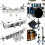 Adjustable Quick Release Drum Clamp with MultiAngle Cymbal Stand Holder for Secure Fast Setup 5
