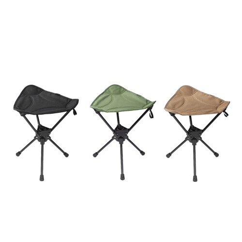 Chaise de Camping, tabouret pliant surdimensionné avec-Vert 1
