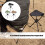 Chaise de Camping, tabouret pliant surdimensionné avec-Vert 3