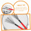 Red Maple Handle Drum Brushes for Jazz Drummers,  Percussion Wire Brushes for Beginners and Students 2