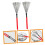 Red Maple Handle Drum Brushes for Jazz Drummers,  Percussion Wire Brushes for Beginners and Students 3