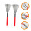 Red Maple Handle Drum Brushes for Jazz Drummers,  Percussion Wire Brushes for Beginners and Students 5