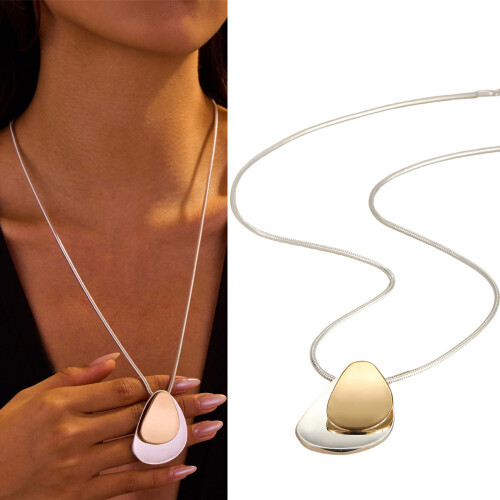 Collier à breloques élégantes en forme de goutte d'eau, 1