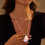 Collier à breloques élégantes en forme de goutte d'eau, 7