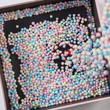 25G Rainbow Foam Balls Beads Decorative Styrofoam Balls Gift Box Filler DIY Arts Crafts for Christmas New Year Wedding Party Decoration