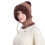 Gorro de tricô 3 em 1 com cachecol e máscara para mulheres 1
