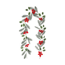 Garland Nollag Saorga le Caora Dearga 175cm