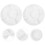 2pcs Appetizer Serving Tray 5-Compartment Round Divided Serving Platter For Snack Chips Dip Party 1