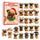 Mops-Adventskalender, 2D-Dekorationsanhänger, 24 Tage 1