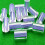 4 Stücke Billard Queue Stick Ferrule Unvollendete Acryl-Lila 5