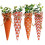 Easter carrot decorations burlap fabric 4 pcs 1