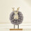 Plush Wool Felt Christmas Figure Decoration with Wood Base-E 5