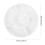 2pcs Appetizer Serving Tray 5-Compartment Round Divided Serving Platter For Snack Chips Dip Party 2