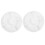 2pcs Appetizer Serving Tray 5-Compartment Round Divided Serving Platter For Snack Chips Dip Party 5