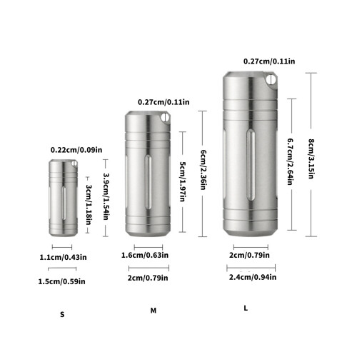 Boîte à pilules étanche, petites bouteilles de médicaments-L 2