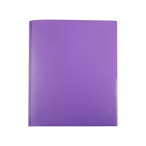 Heavy-Duty Plastic Folders Letter Size 3-Pocket Snap 1