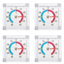 4X Window Indoor Outdoor Wall Garden Home Graduated Disc Measurement Temperature Household Thermometer Supplies