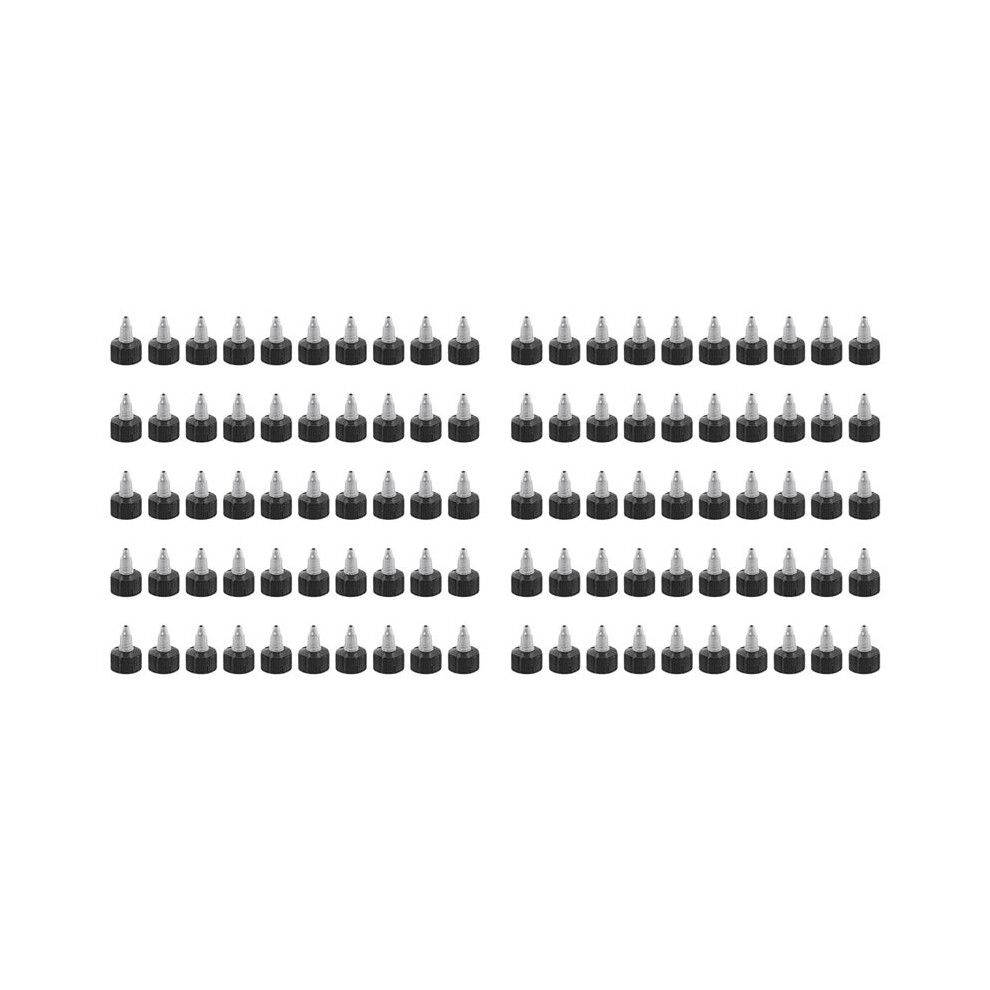 Twist Bottle Caps, 100Pcs 28-410 Squeeze Bottle Cap Replacement Caps For Water Glue Dispensing Bottles Dispensing Caps 6031820785512