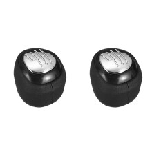 2X 6 Speed Gear Shift Knob Leather Lever Shifter for  93 9-3 SS 2003-2012 Car Styling
