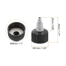 Twist Bottle Caps, 100Pcs 28-410 Squeeze Bottle Cap Replacement Caps for Water Glue Dispensing Bottles Dispensing Caps