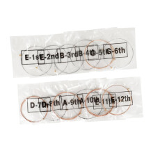 Acoustic Guitar Strings 12pcs Set Phosphor Copper Warm Balanced Tone Durable for Folk