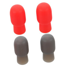 Silicone Drumstick Caps 4 Pack, Drumstick Tips Mute Covers for Quiet Practice and Noise Reduction