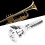 FLEXMAN Tenor Trombone Mouthpiece SilverPlated Brass Replacement (Silver) 5