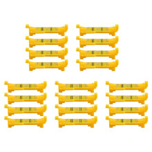 20Pcs String Level Hanging Bubble Levels for Leveling Surveying, Building Trades, Bricklaying, Etc. (Yellow)