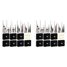 2 Set 7 Wall Clock Mechanism Kit, 12mm Axis Clock Movement Mechanism for DIY Clock Repair Parts Replacement