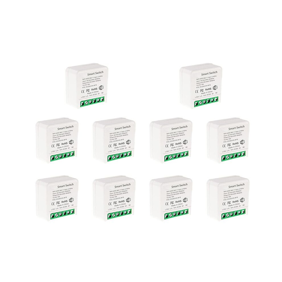 10X Wifi Relay Diy Timer Module Life/Tuya Application, Wireless Remote Control Light 6032598271948