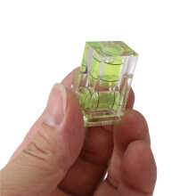 6 PCS Hot Shoe Bubble Level Camera Two Axis Spirit Level for Digital and Film Camera