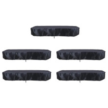 5st 8Ft Biljart Pooltafel Hoes met Trekkoord Duurzame Waterdichte Tafelhoes voor Rechthoekige Tafel, Zwart