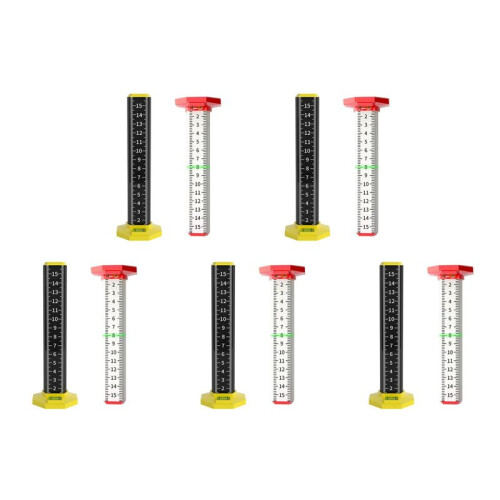 10Pcs Ceiling and Floor Tile Height Ruler, Measuring Ruler with Magnetic Base, Measuring Ruler, Suspended Ceiling