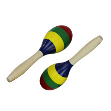 Wooden Mexican Maracas Shakers, Latin Percussion Noisemakers for Cinco de Mayo Party Favors (C)