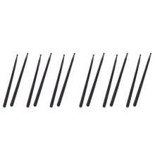 6 Paar 5A Nylon Trommelstoecke Fuer Trommel Leicht und Professionell - Schwarz