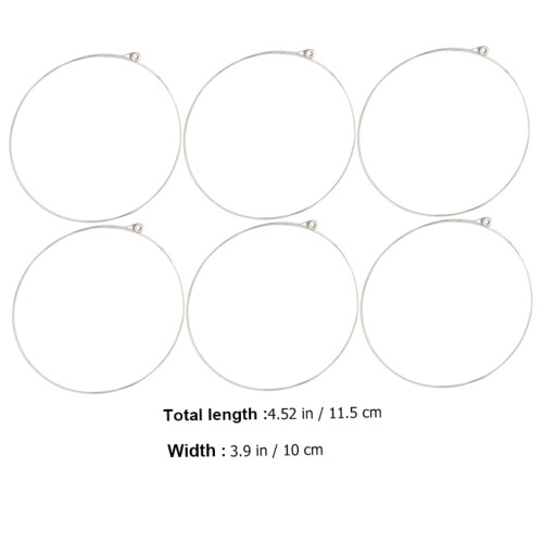 Electric Guitar Strings Set, Stainless Steel Guitar Strings, 6Pack Single Replacement Strings 1