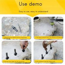 28 Set 5/8Inch Plug Wedges Feather Shims Concrete Rock Stone Splitter Hand Tools 16mm