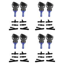 8X Windshield Washer Nozzle Spray Jet Kit for 2009-16 FRONTIER, 2009-12 PATHFINDER,2009-15