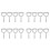 4X Meat Scraper Bone Dust Scraper Bone Scraper White  Scraper Bone Dust Remover Square Bone Dust Scraper 1