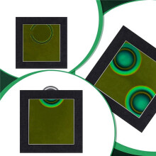 3X Pellicola di Osservazione Magnetica 4 X 4 Pollici Pellicola Magnetica Rilevatore di Pattern Magnetici un Campo Statico di Flusso Magnetico
