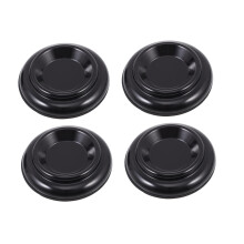 Piano Caster Cups NonSlip Floor Protectors for Upright Piano, Hardwood and Carpet, 4pcs Black